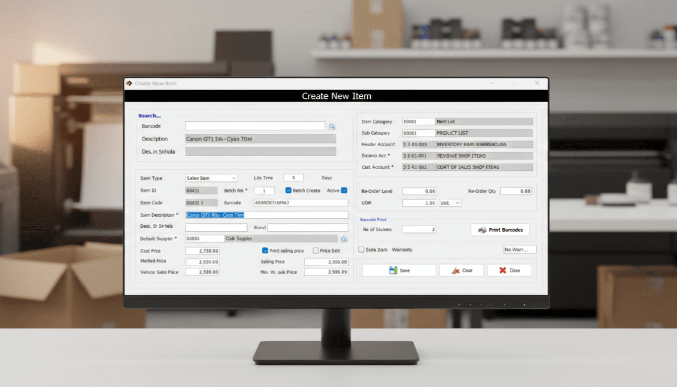 Print Shop Management Software Screenshot