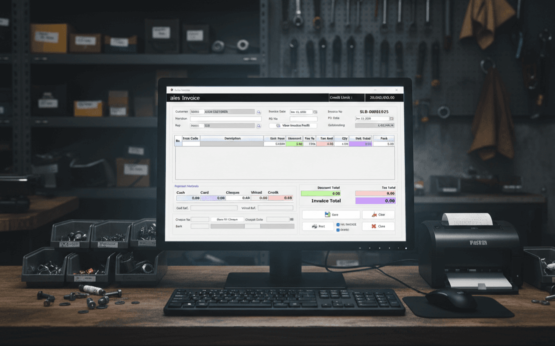 Spare Parts Shop Management Software Screenshot